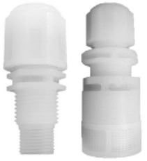 Chemical metering pump injection valve and footvalve strainer installation kit