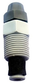PVC injection fitting compatible with most chemical dosing pumps