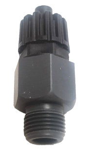 PVC injection valve compatible with most chemical dosing pumps