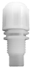 PVDF injection fitting compatible with most chemical dosing pumps