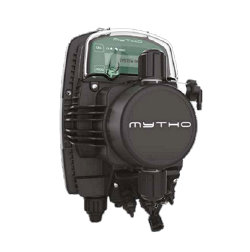 Proportional dosing pumps with multiple proportional and timed software programs for water treatment applications