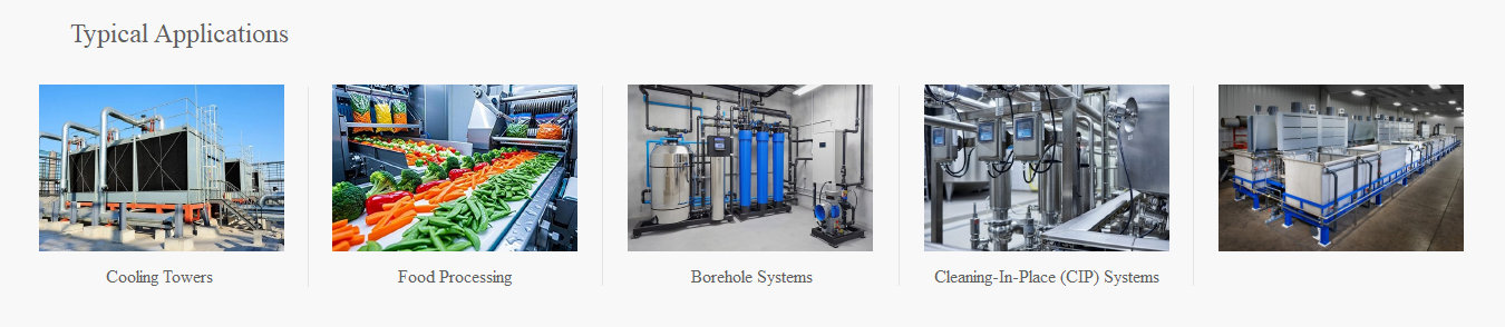 Proportional dosing pumps for dosing adding detergents, degreasers and coolants to metal finishing systems